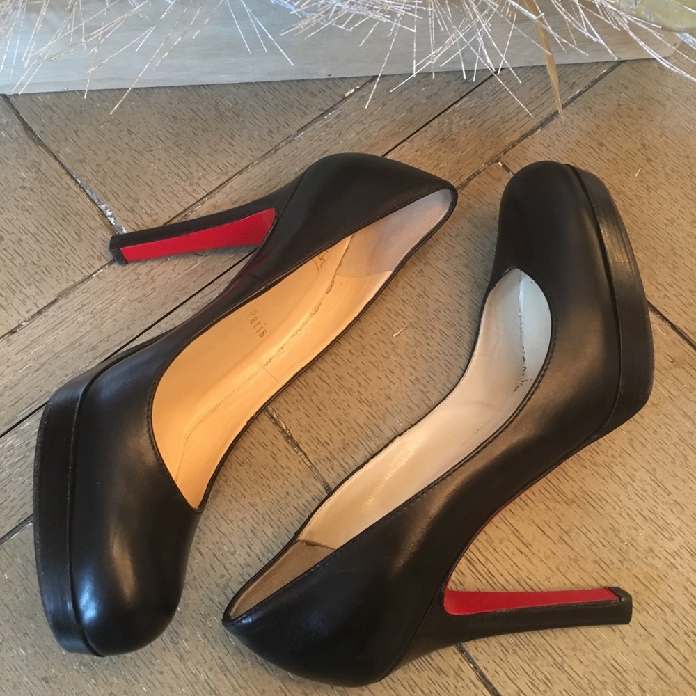Christian Louboutin leather platform heell